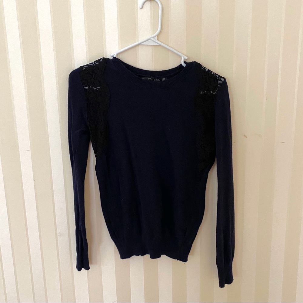 Zara knit dark navy sweater
